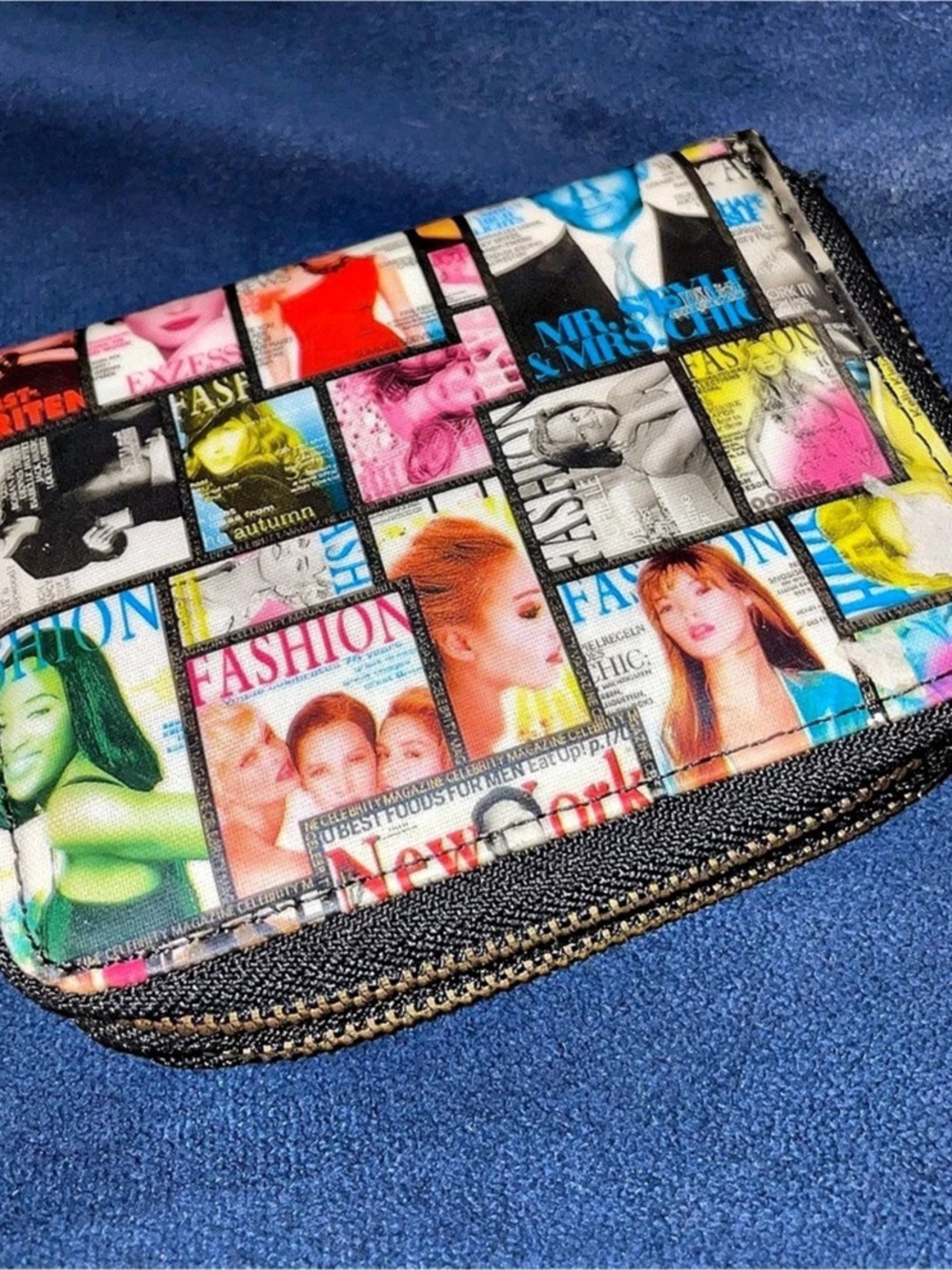 Fashion Magazine Print Wallet NWT